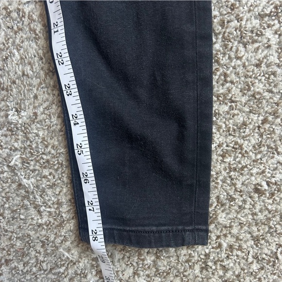 🦋 ASOS Black Skinny Jeans Distressed Stretch Denim Casual Streetwear 26 - Picture 6 of 8